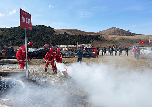 中國(guó)安能第二工程局四川涼山項(xiàng)目部開展防火、防汛、防地質(zhì)災(zāi)害綜合演練