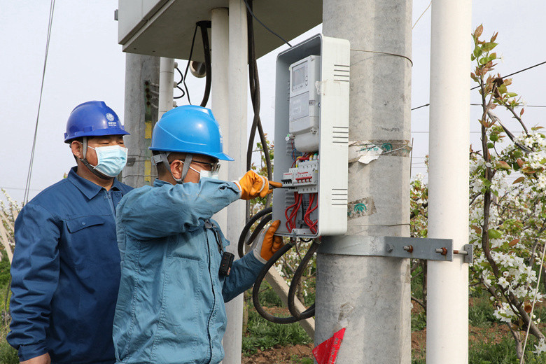 國網(wǎng)諸城市供電公司電力足，千畝梨園花正濃