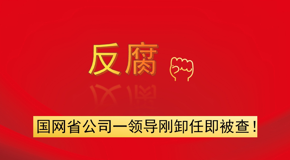國網(wǎng)省公司一領(lǐng)導(dǎo)剛卸任即被查！