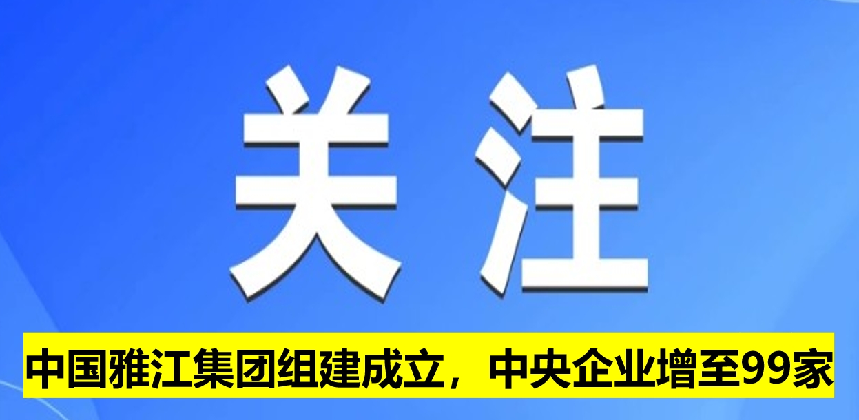 中國雅江集團(tuán)組建成立，中央企業(yè)增至99家